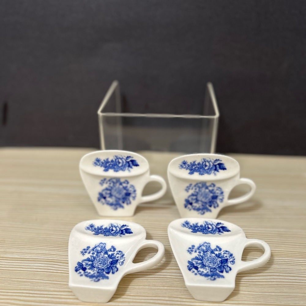 Spode Porcelain Tea bag holder set - Picture 3 of 9